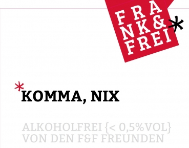 FRANK & FREI "KOMMA, NIX" - alkoholfrei  -
